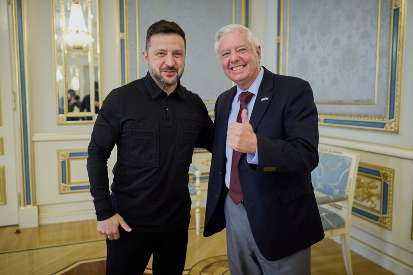 Graham met with Ukrainian President Volodymyr Zelensky on July 10