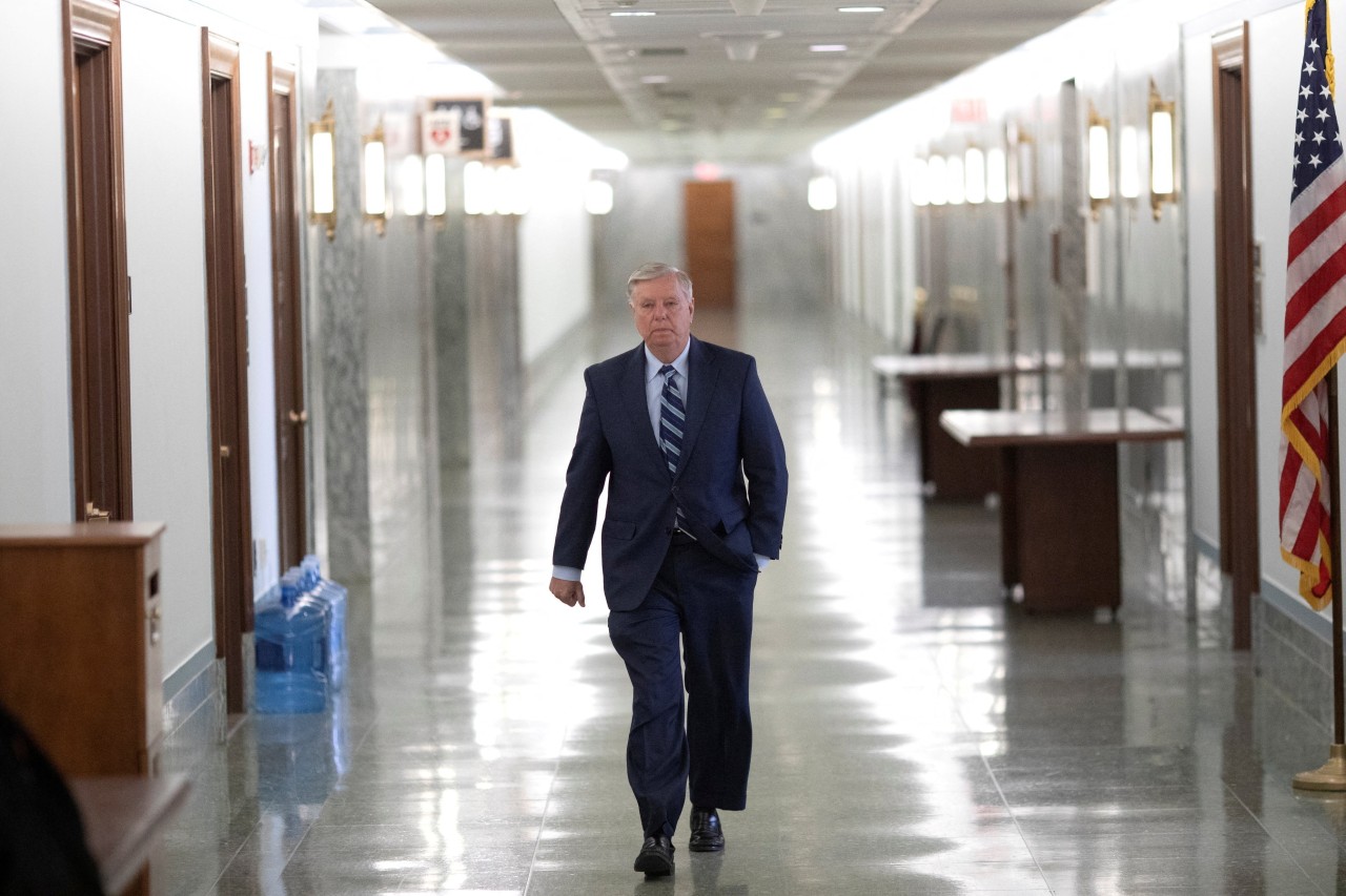 Graham in the Dirksen Senate Office Building in 2022.