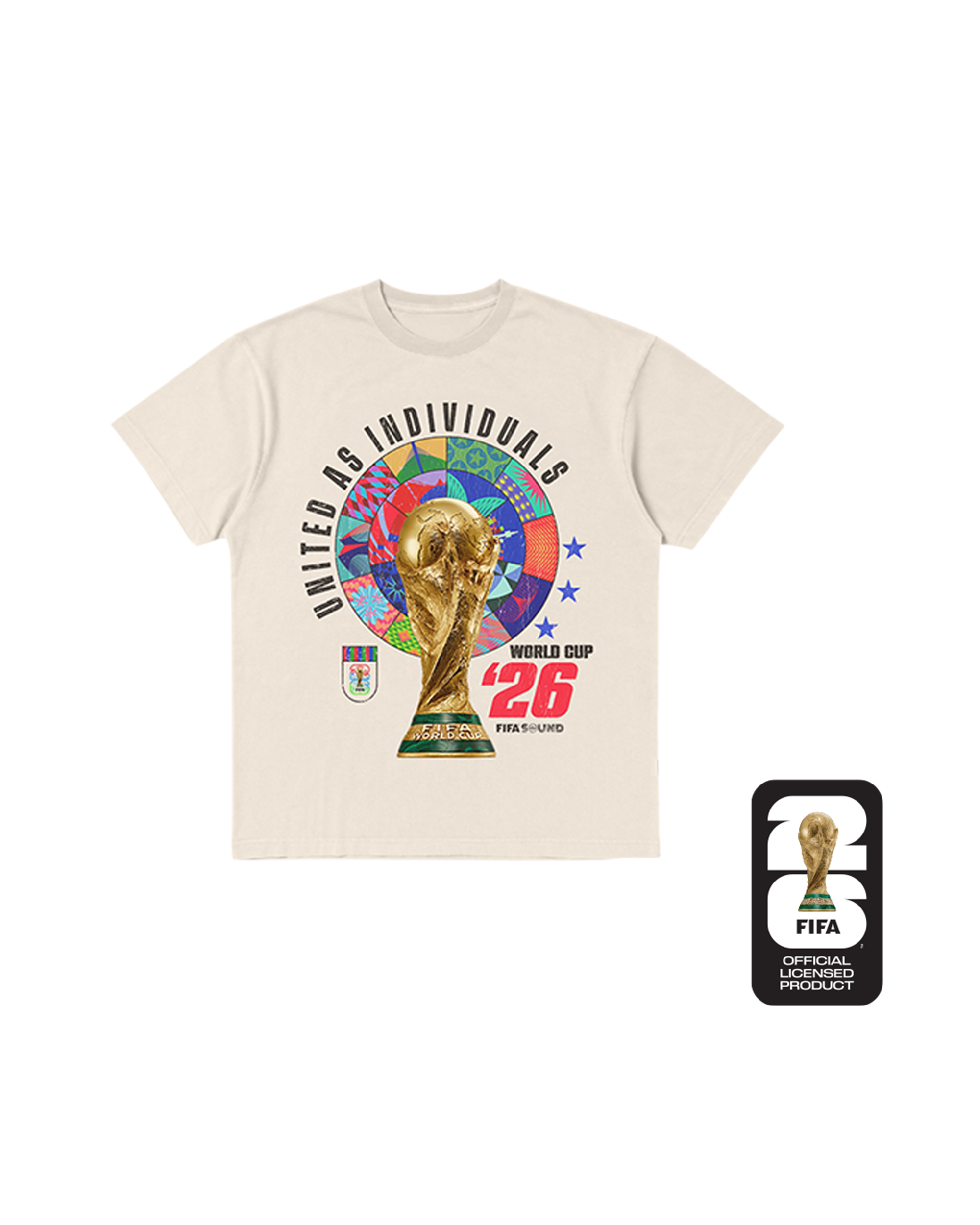 Official FIFA World Cup 2026 Album Tan Trophy Tee
