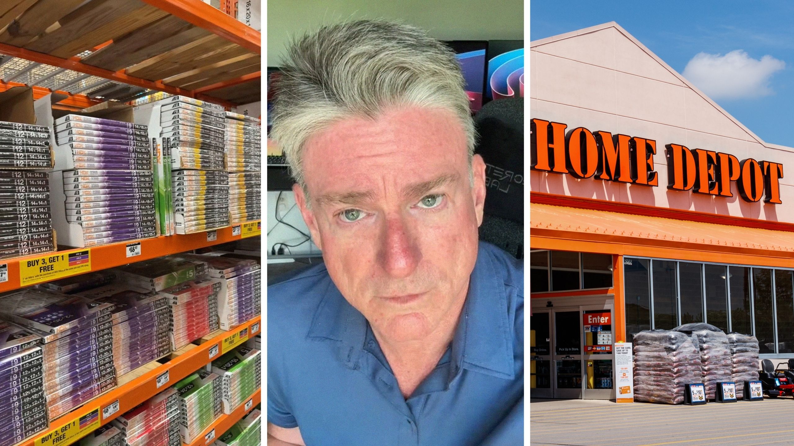 Man buys air filter at Home Depot. Then he realizes he's been buying the wrong ones this whole time – and it's not just him
