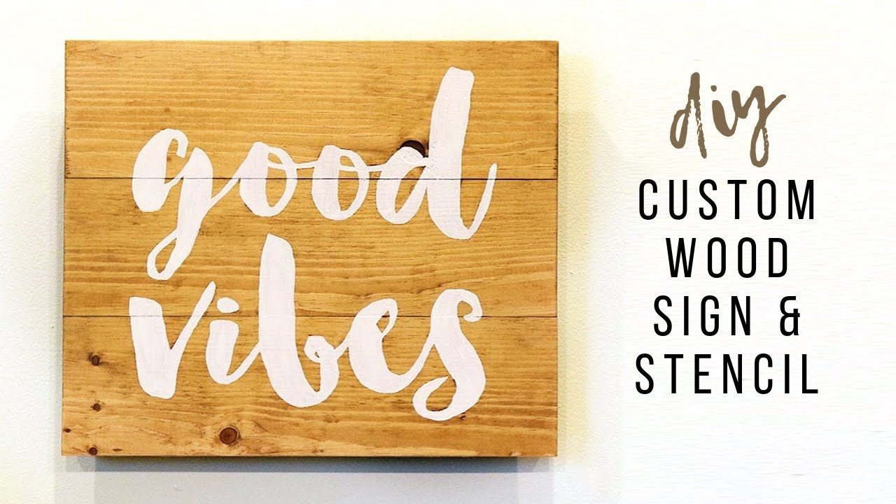 Simple steps to a stunning wood sign