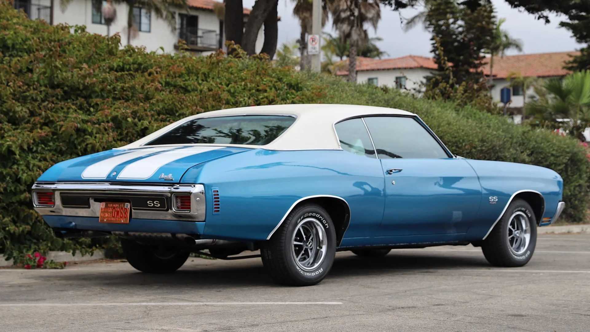 1970 Chevrolet Chevelle SS 454 Rear Three Quarter
