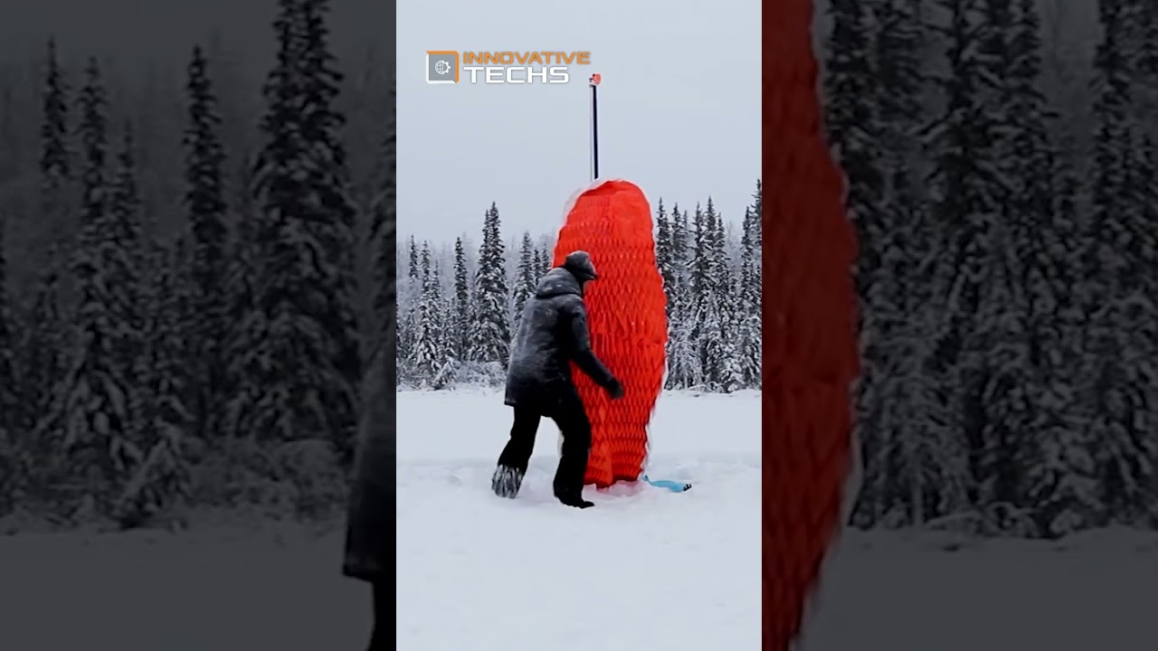 Emergency shelter with origami skin uses extreme Arctic conditions to ...