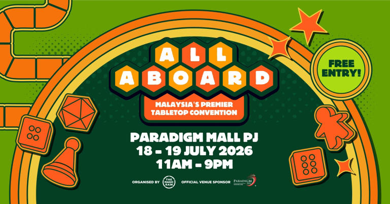 Tabletop gamers, have fun, play games at the free All Aboard 2026 event ...