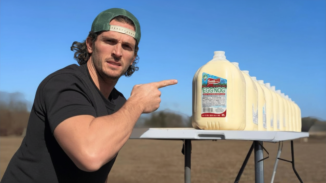 How many gallons of egg nog does it take to stop a bullet?
