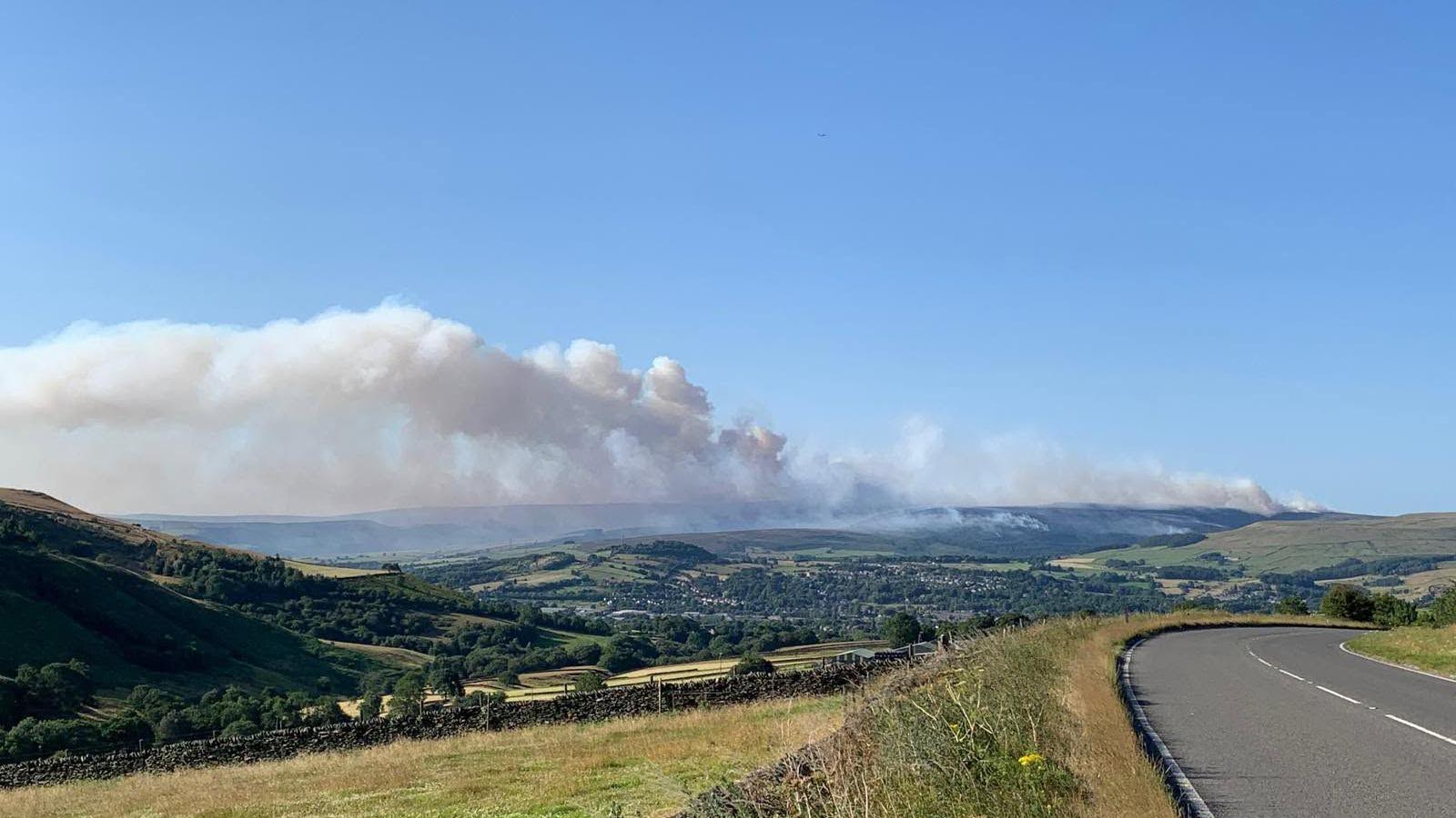 Major incident declared over large-scale wildfire