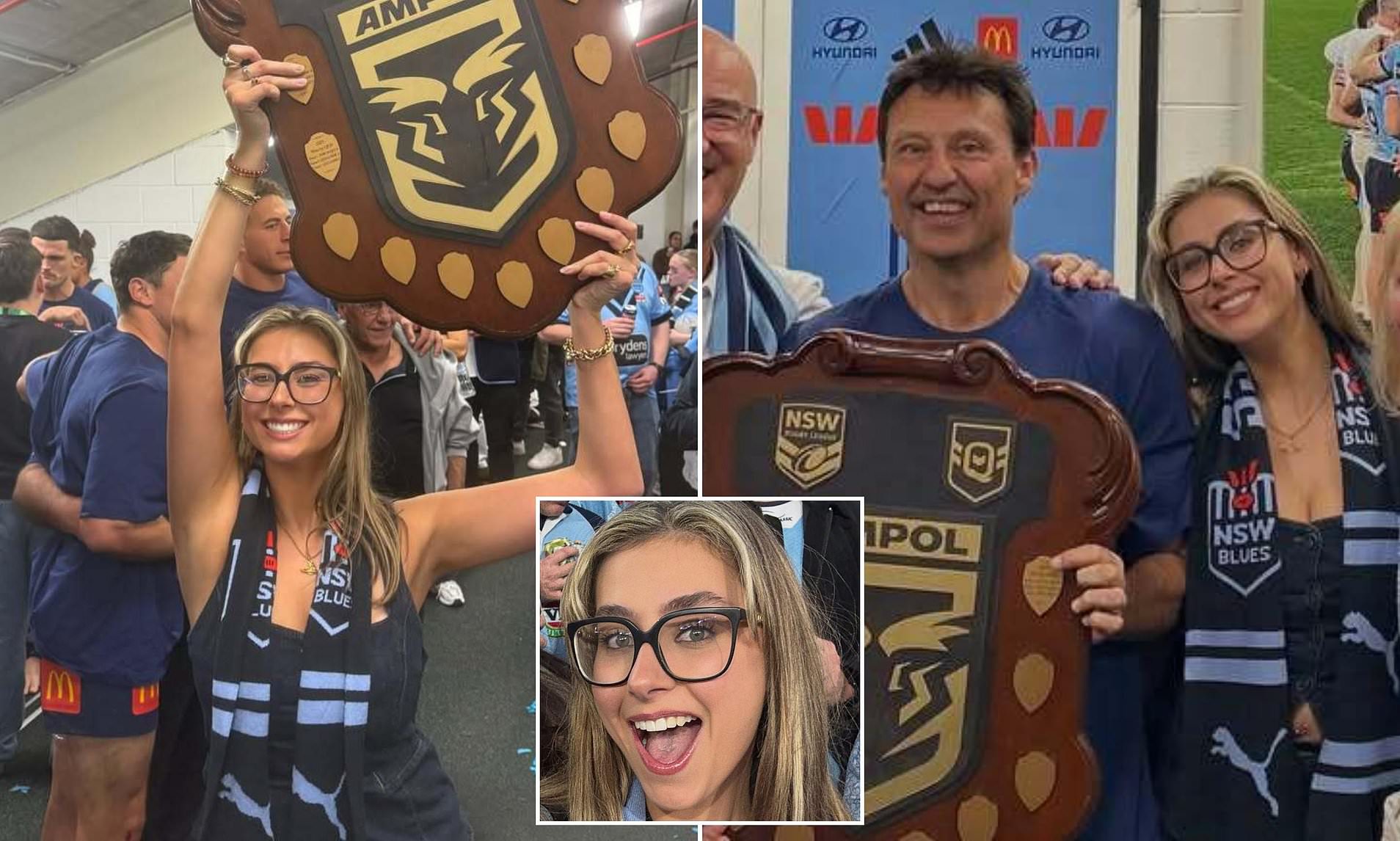 NSW coach Laurie Daley's daughter hits back after 'disgusting' Origin behaviour claim