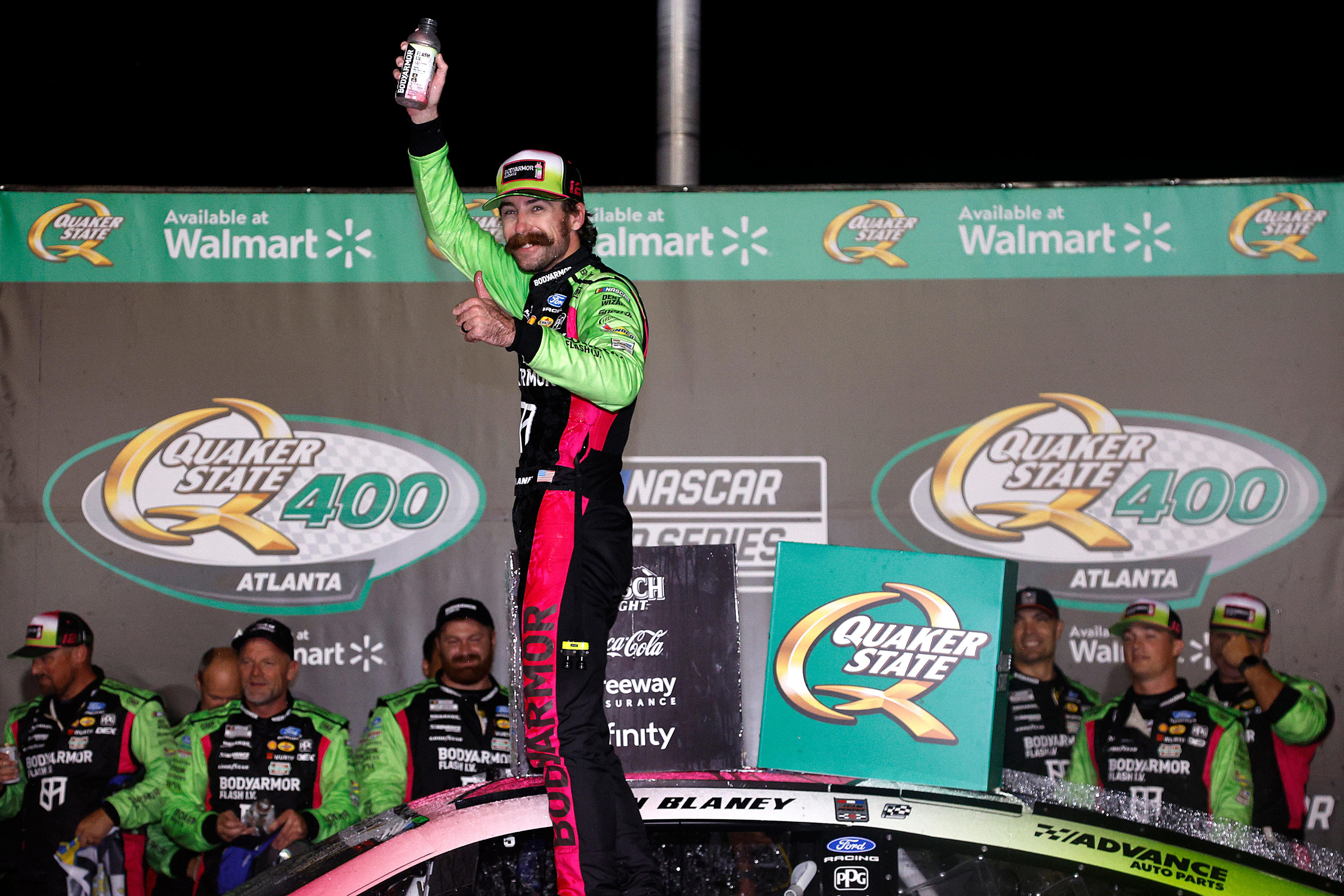 Ryan Blaney wins NASCAR Quaker State 400: Highlights of late-night race