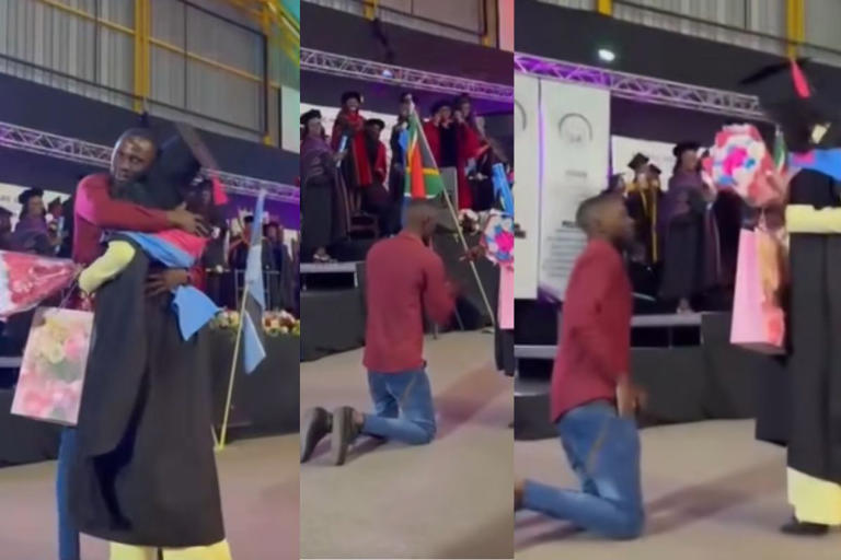 Graduation proposal goes viral, splits TikTok viewers – watch