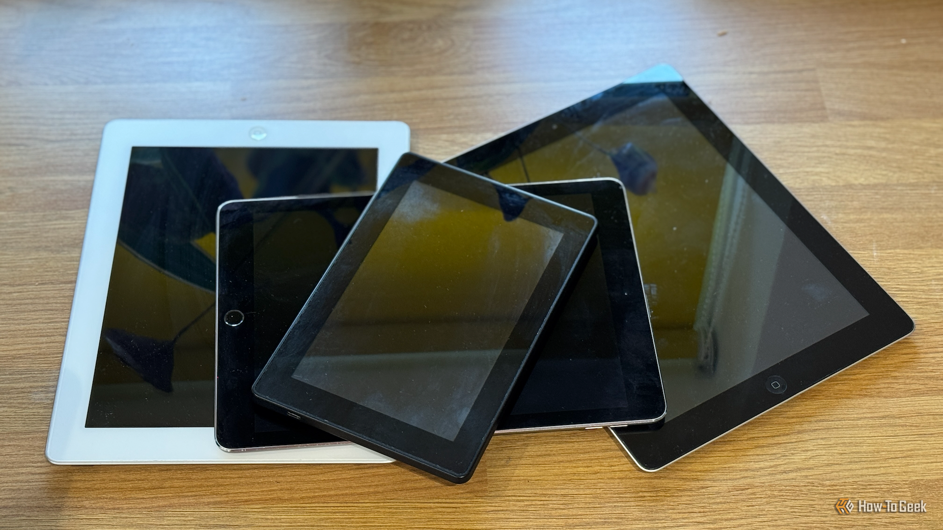 A pile of old and broken tablets.
