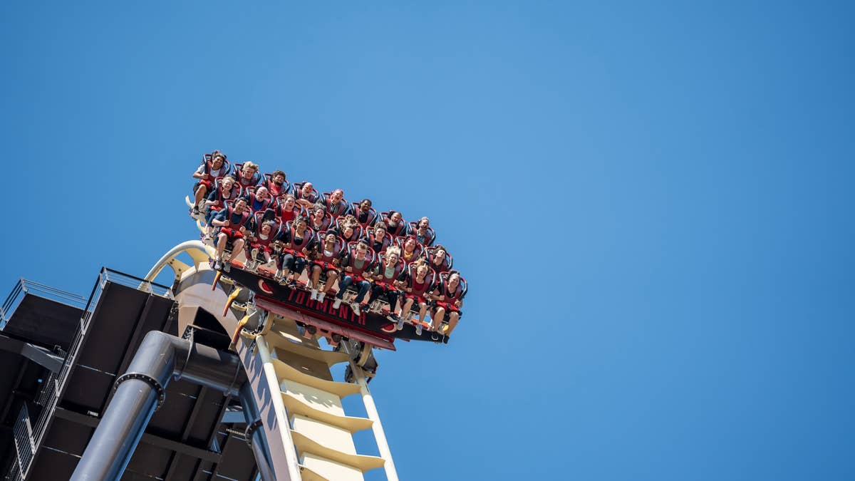Six Flags Over Texas Opens Record-Breaking Tormenta: Rampaging Run Dive Coaster