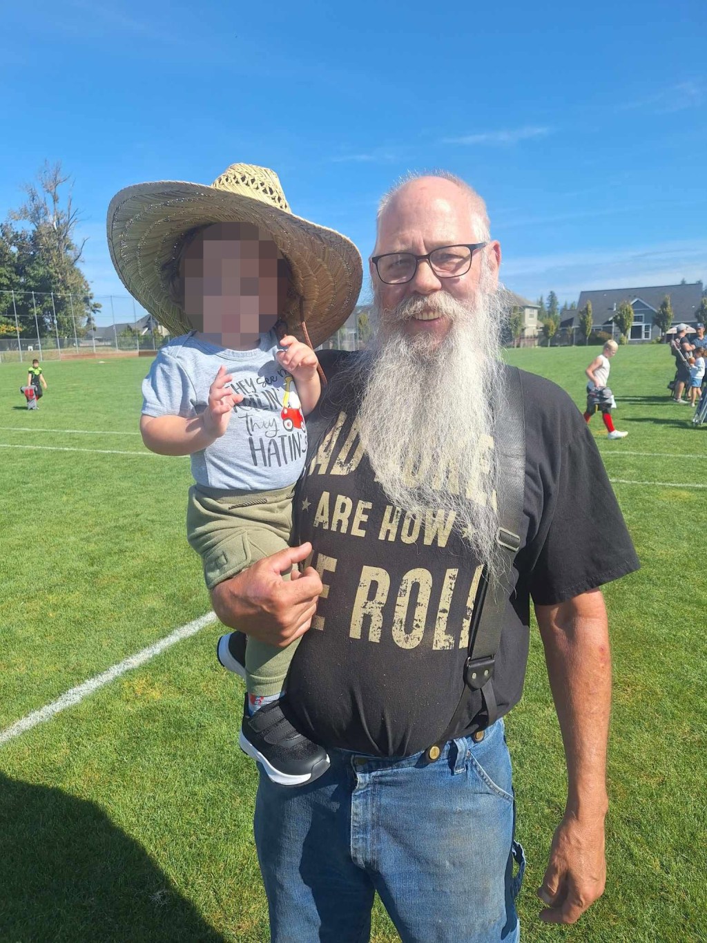 Carl Isom-McDaniel suffered multiple broken bones in his terrifying encounter with a testosterone-fueled bull bison in Yellowstone National Park friday night that saw him flung eight feet in the air like a ragdoll. Facebook / Carl McDaniel