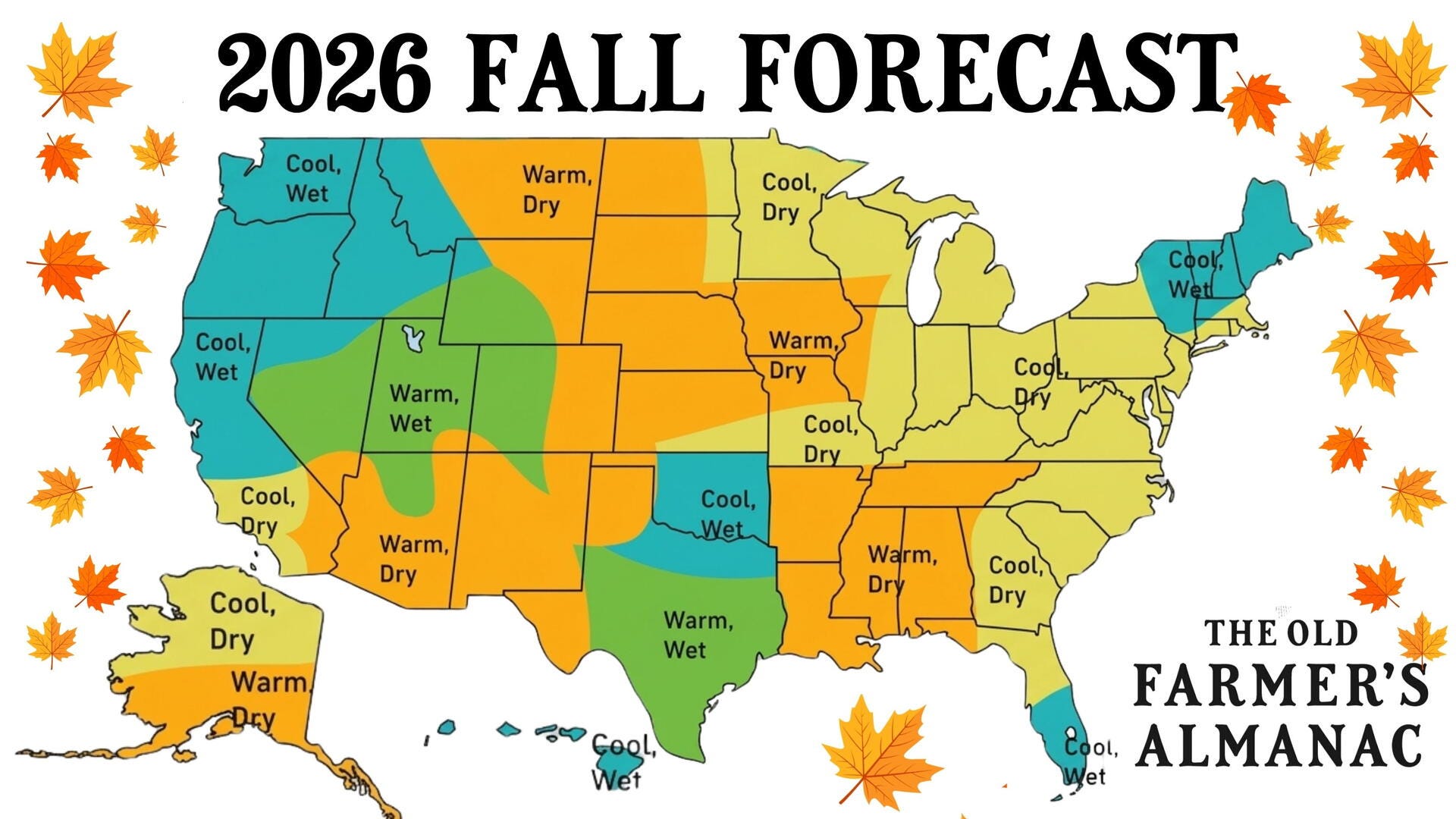 Warm, wet or dry? Old Farmer's Almanac predicts Texas' fall weather