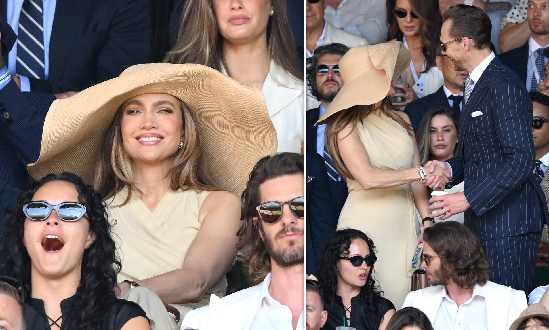 Jennifer Lopez's giant Wimbledon sunhat is branded 'inappropriate' at Wimbledon