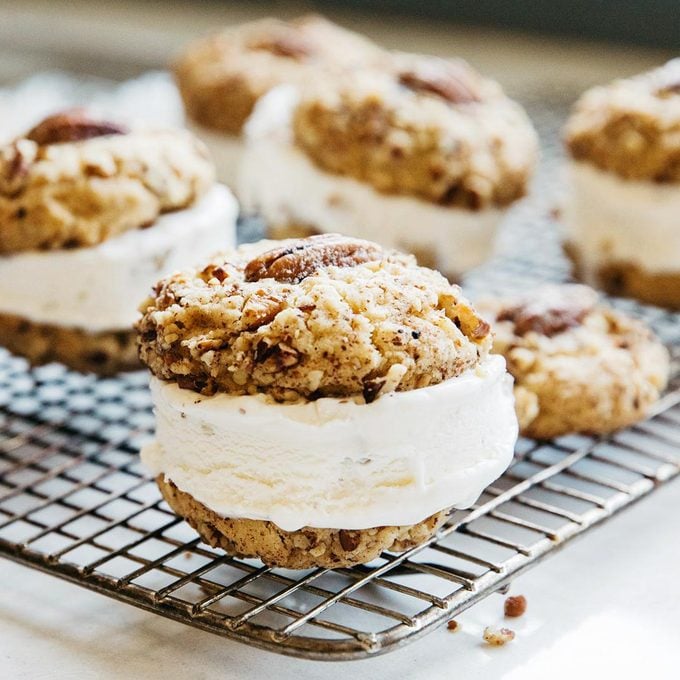 Butter Pecan Ice Cream Sandwhiches Jamie Thrower For Taste Of Home Sq