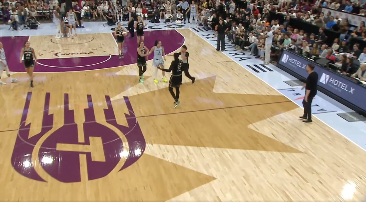 Watch: WNBA player ejected for throwing shoe at opponent in bizarre scene