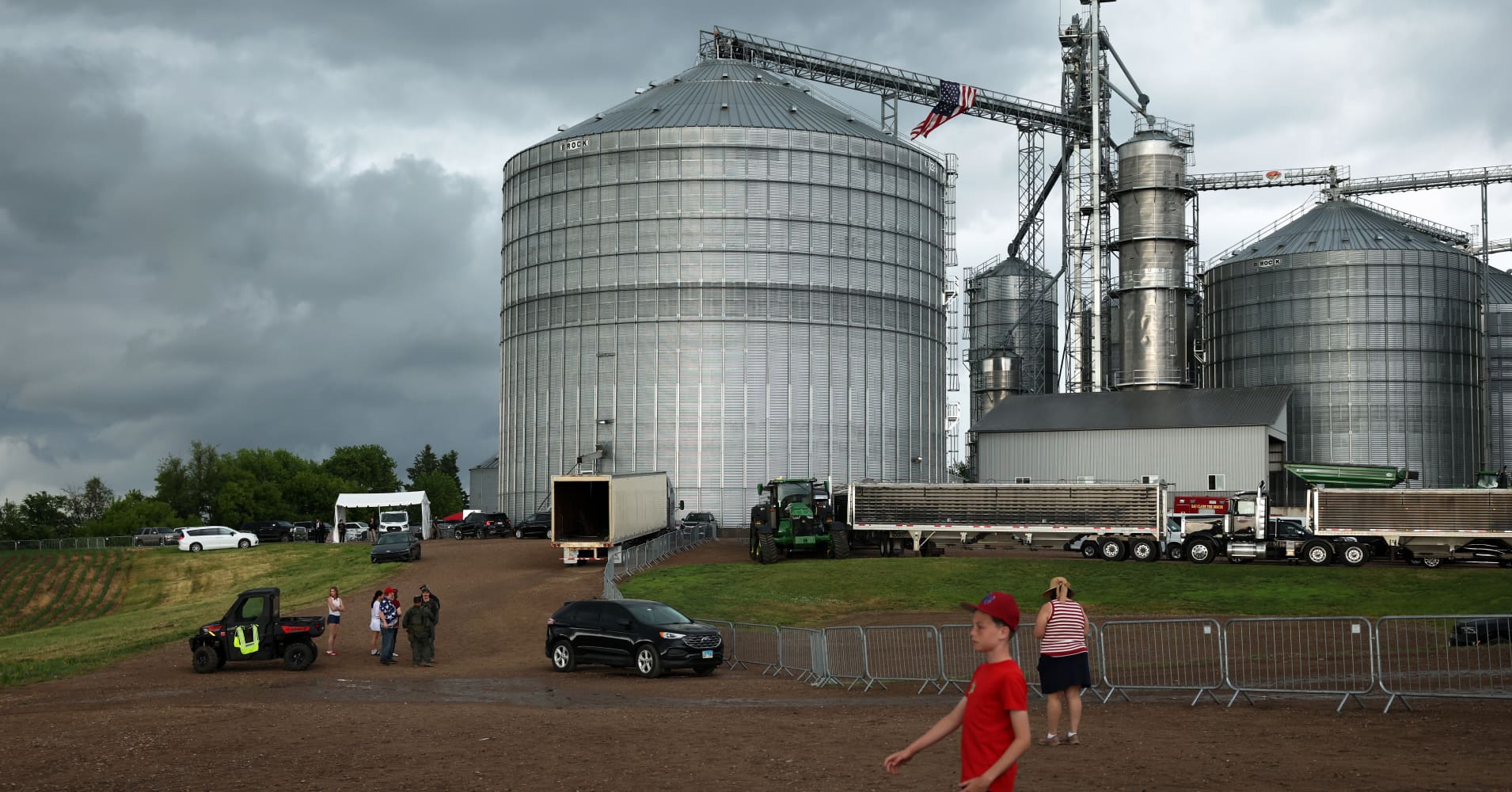 A general view of Custer Farms during a roundtable on agriculture with U.S. President Donald Trump on June 5, 2026 in Chippewa Falls, Wisconsin.