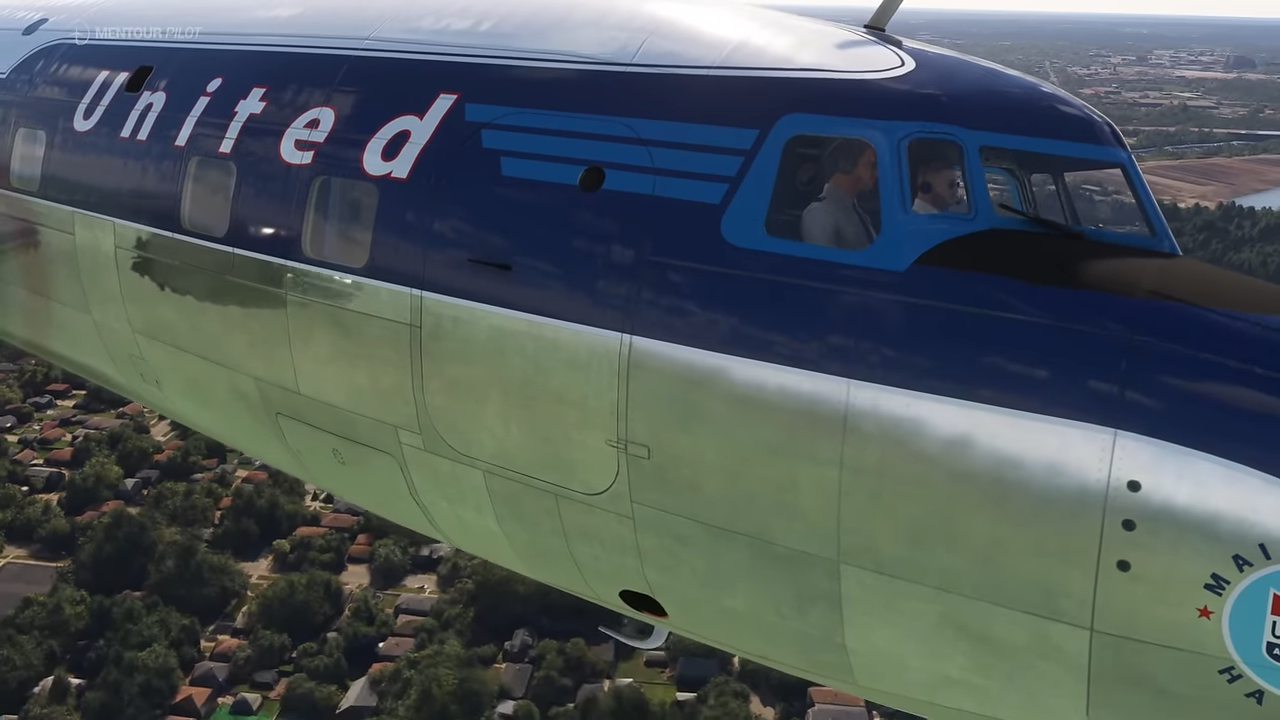 Watch a burning airliner fall from the sky - 