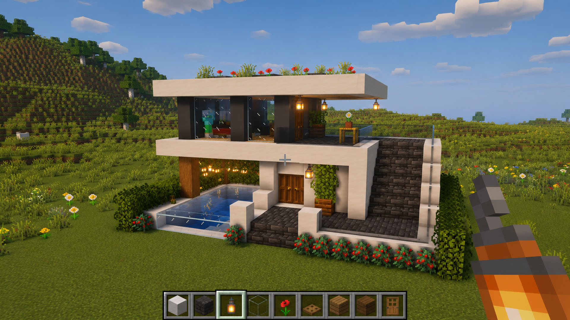 This white villa turns empty grass into a dream home