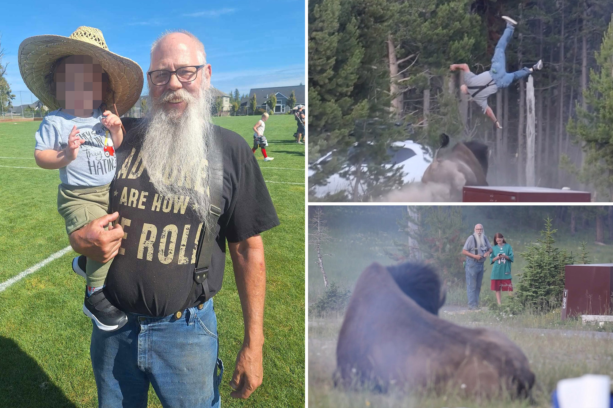 Grandfather ID'd as Yellowstone visitor flung into the air by bison as extent of his injuries revealed