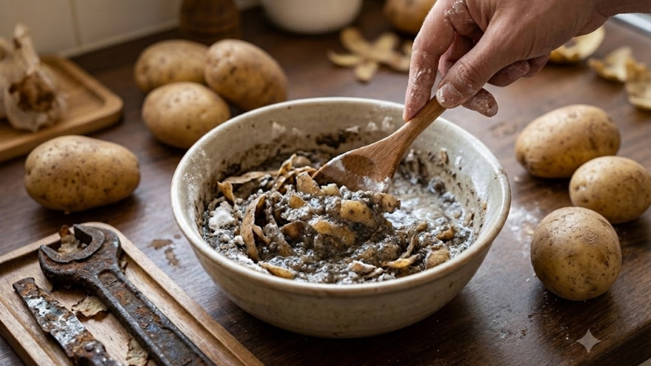 People are mixing potato peels with baking soda to remove rust. Does it ...