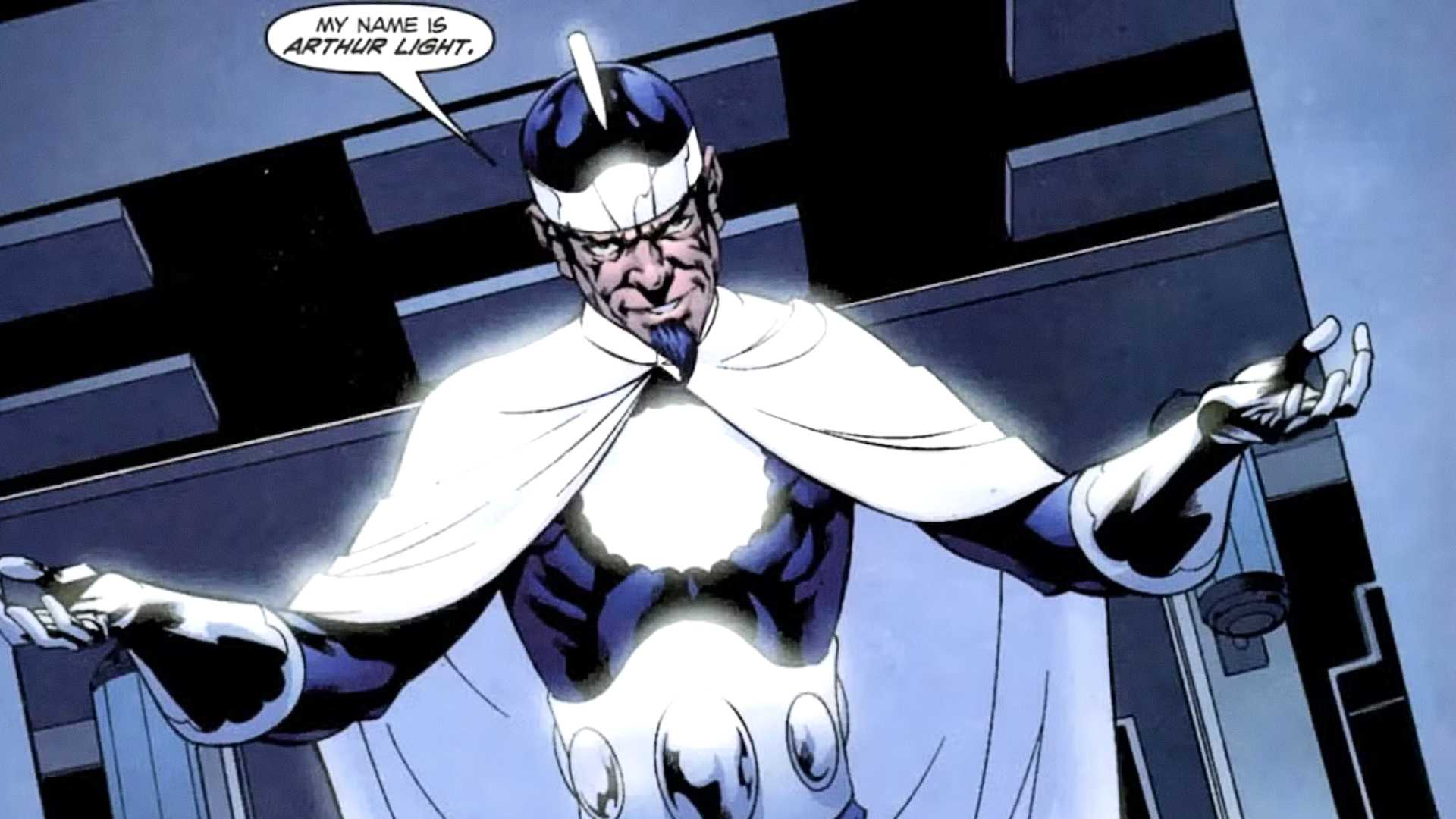 Doctor Light introduces himself in DC Comics