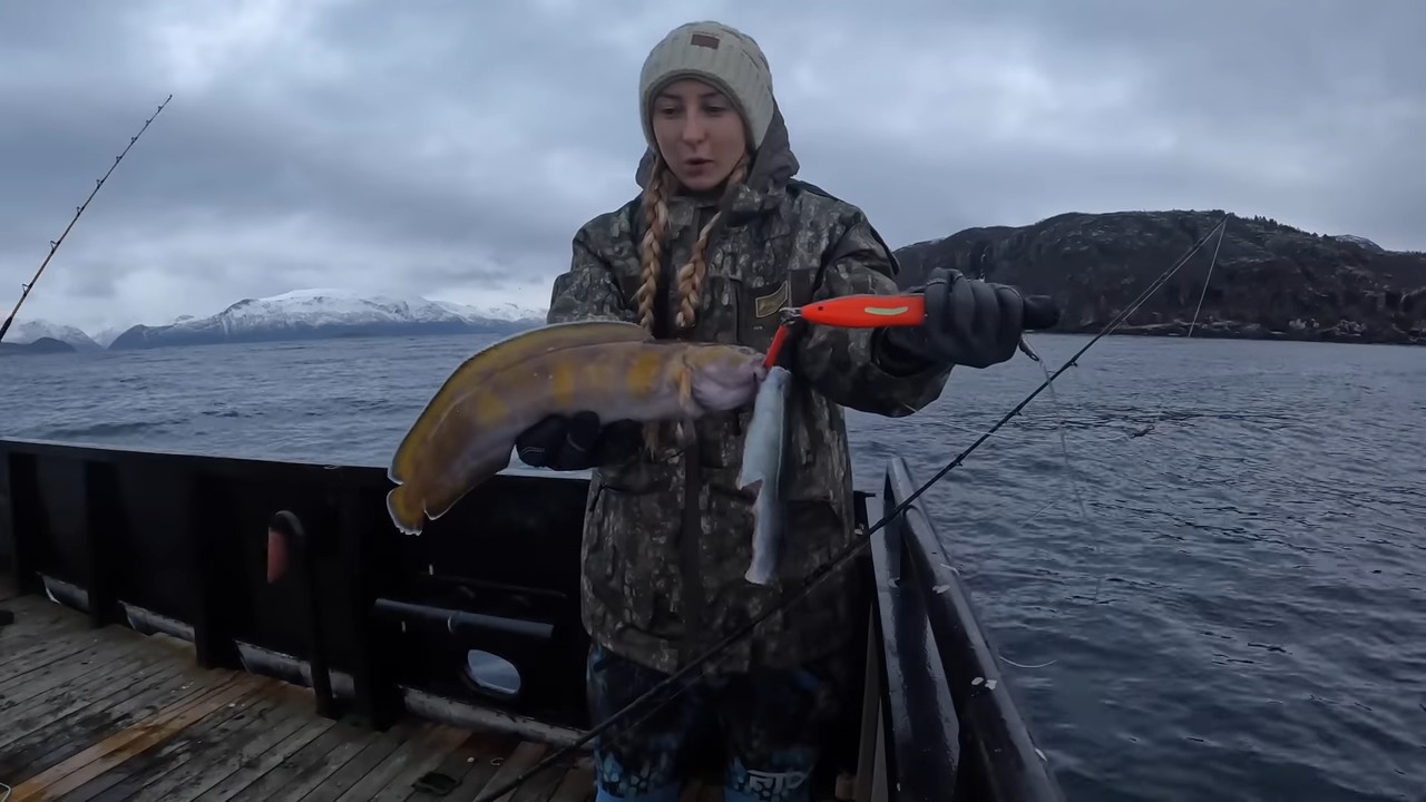Fishing 400 feet below the Arctic... you won't believe what bit first