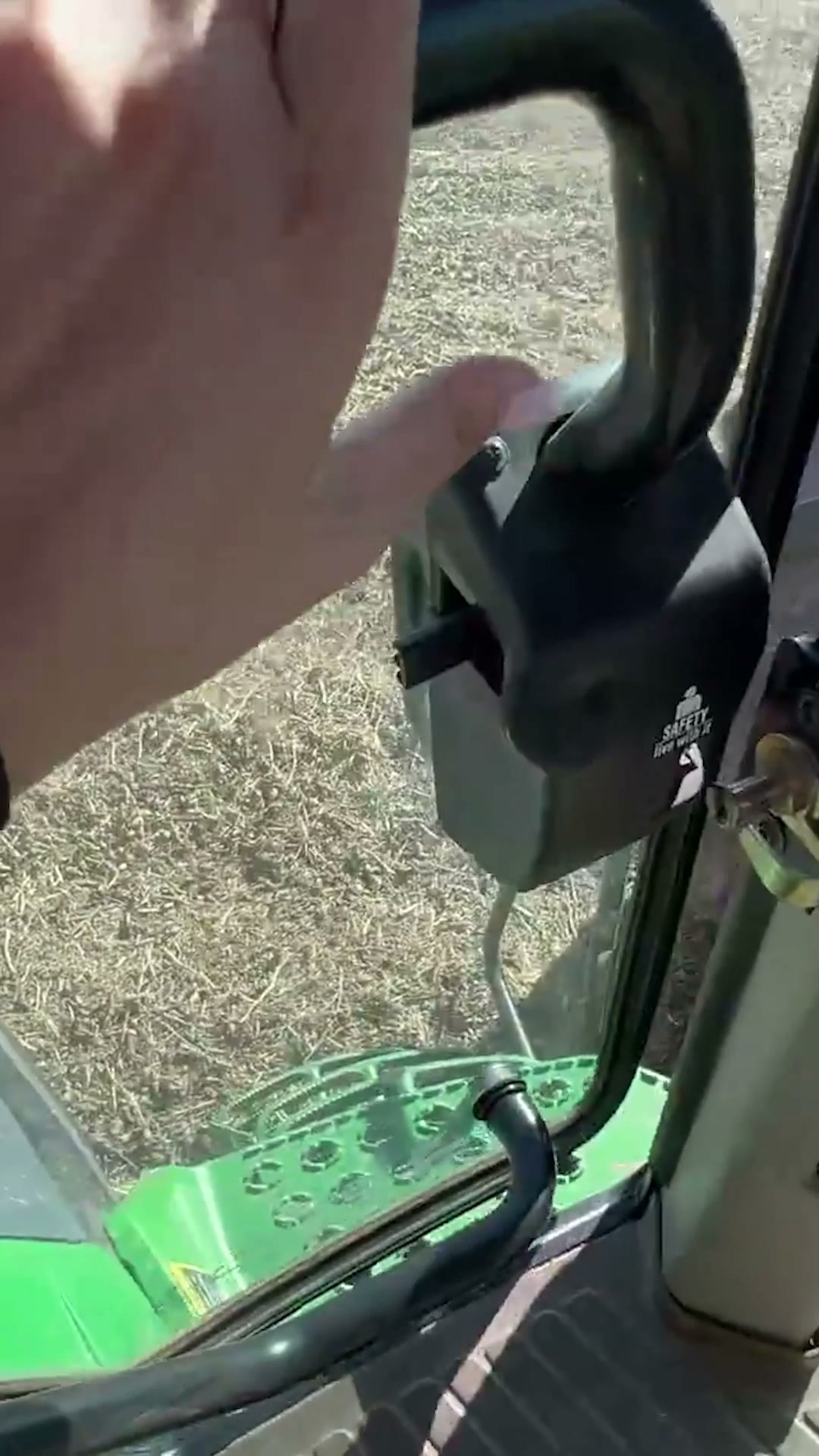 Harvesting soybeans with big equipment