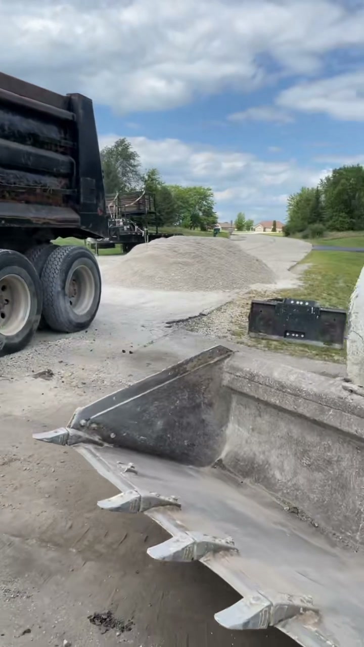 Starting a 77-yard driveway project