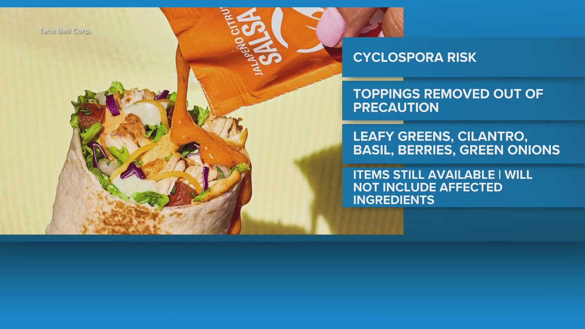 Taco Bell changes menu as Cyclospora outbreak grows