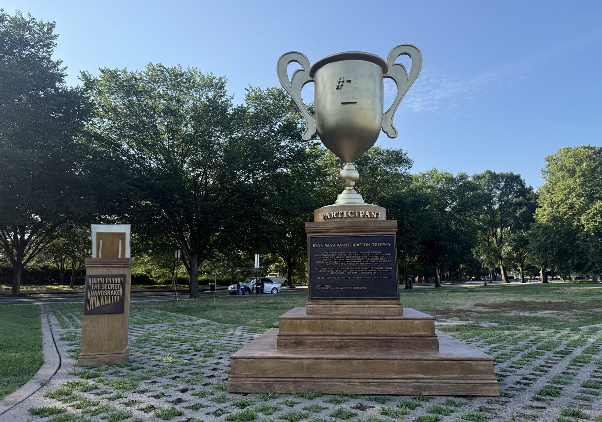 Participation trophy statue appears in DC. Group wants your trophies ...
