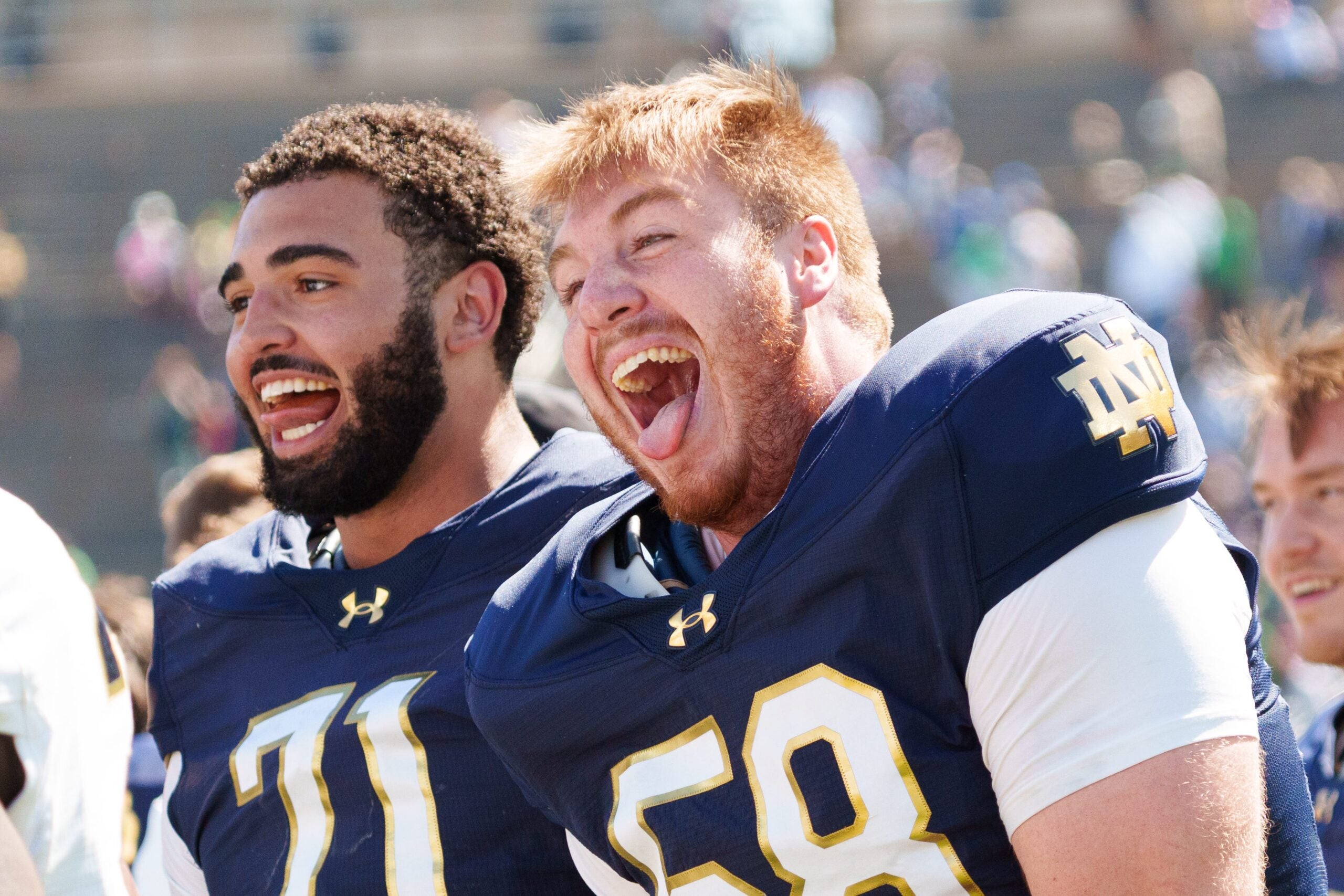 Notre Dame offensive line wild card could shake up the starting lineup ...