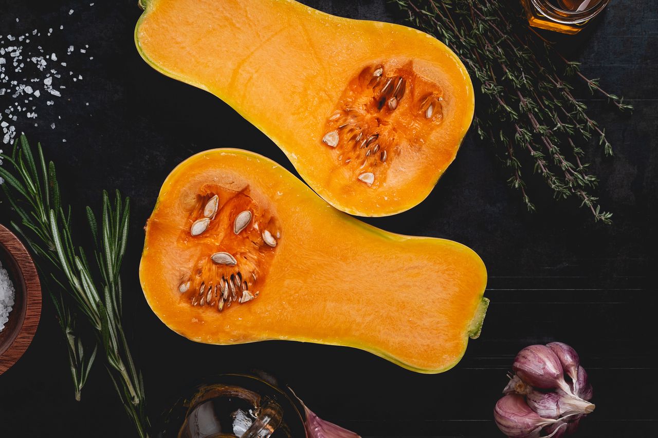 Butternut squash with spices