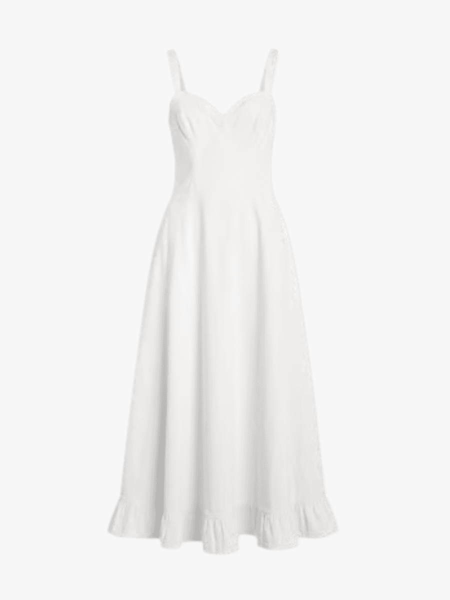 What to Wear Under a White Dress, No Matter Where You’re Going