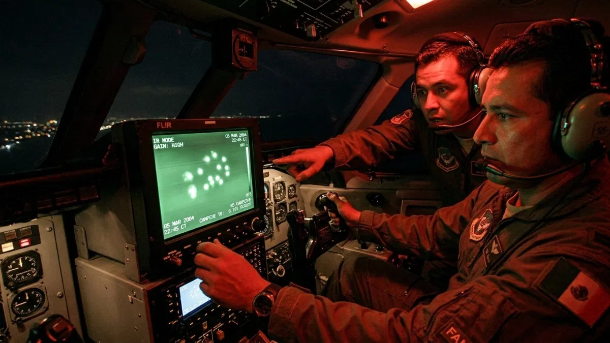 Los objetos captados por la Fuerza Aérea Mexicana en Campeche