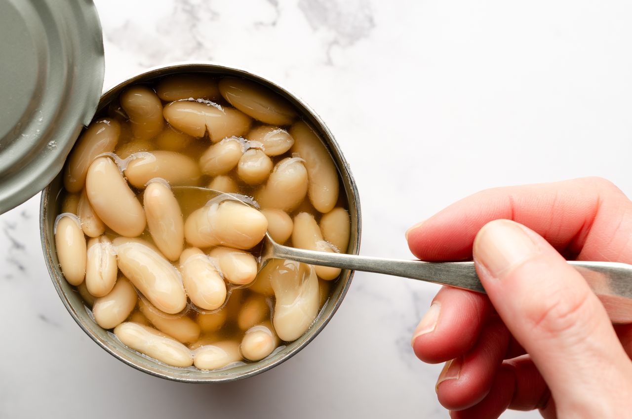 Open can of beans