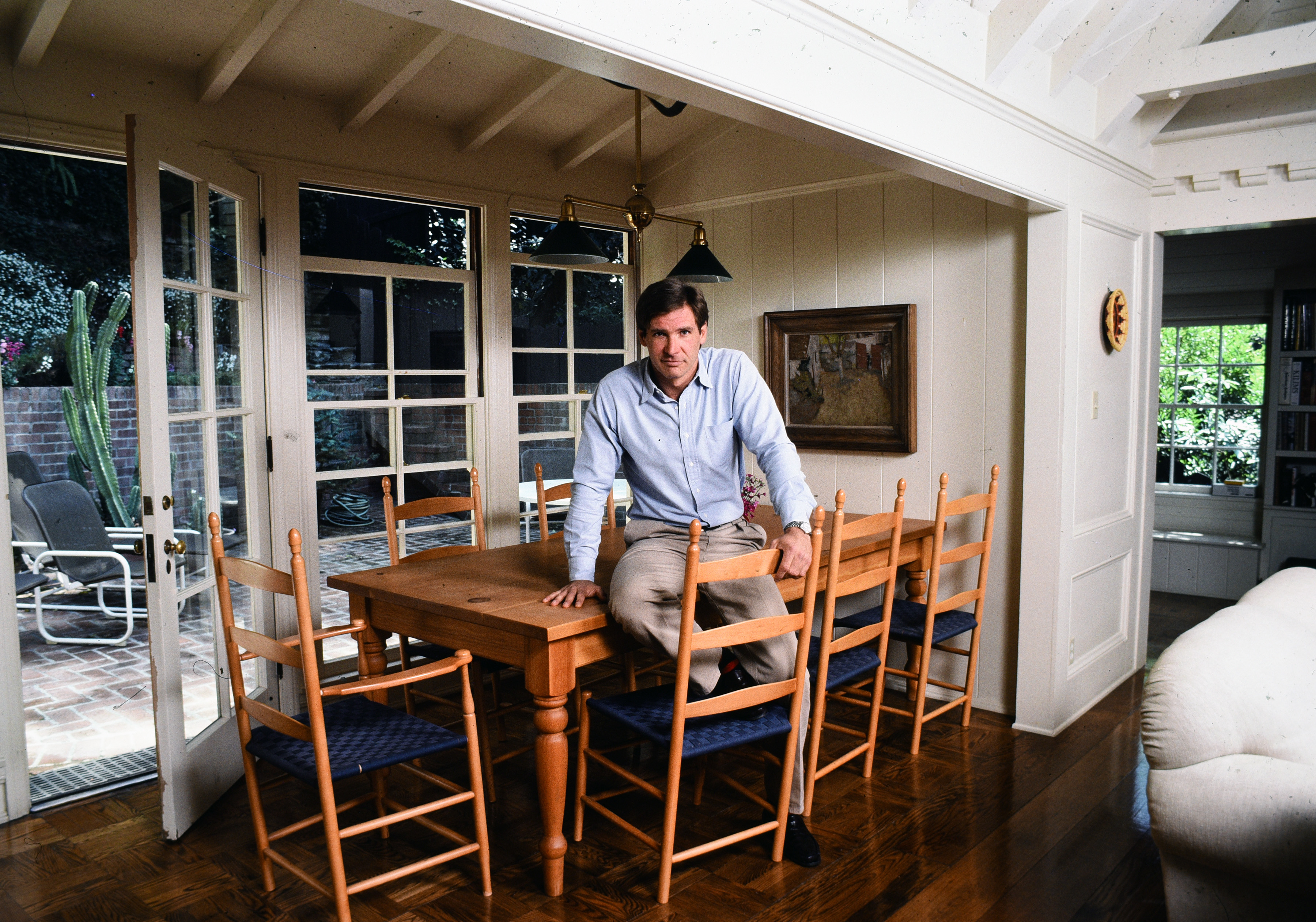harrison ford in his breakfast nook