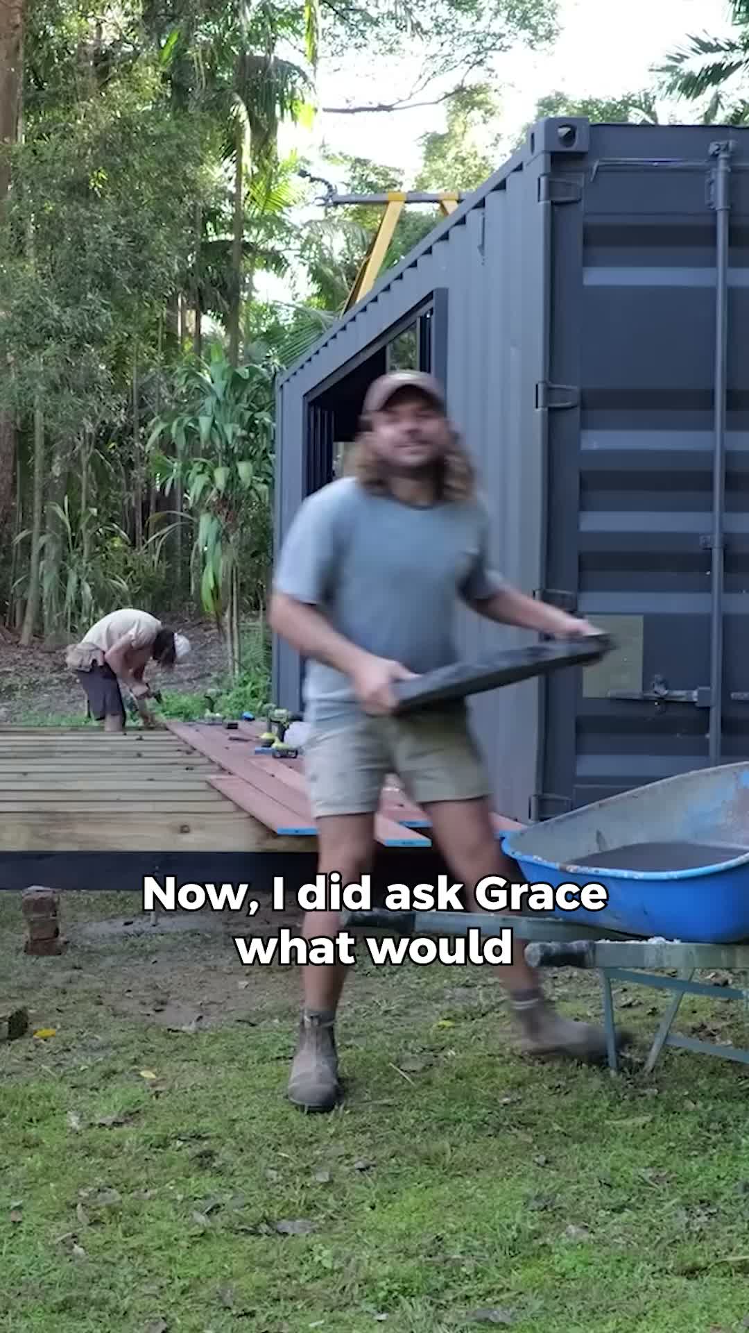 Building a luxury home gym inside an old shipping container