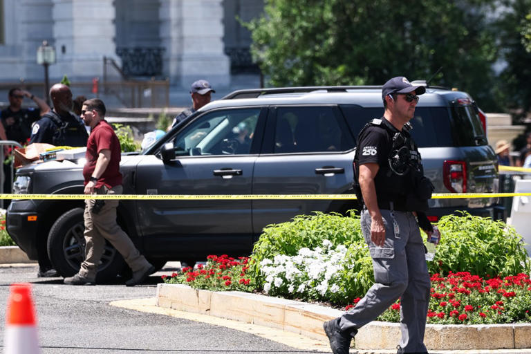 US Capitol Building police response: Man with gun arrested