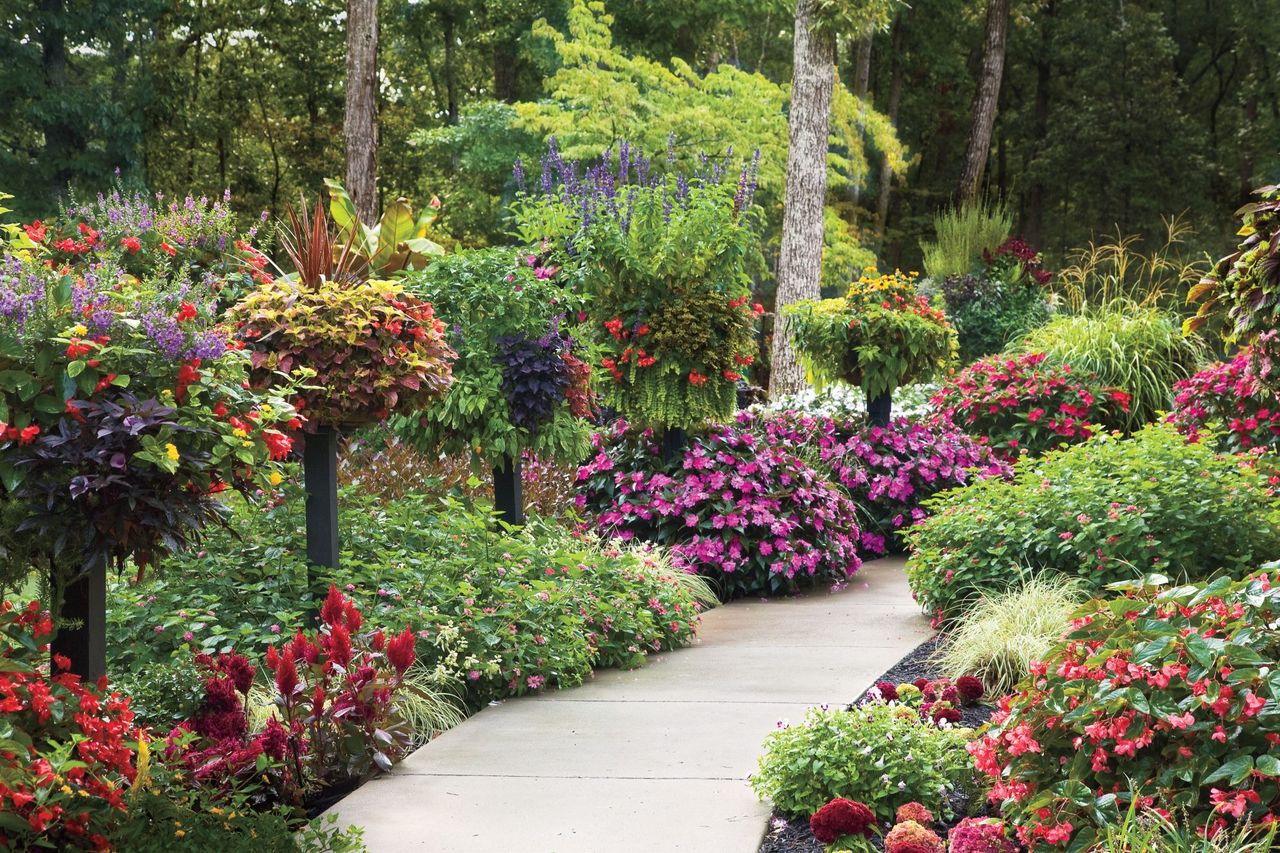 Add Height with Planters and Baskets