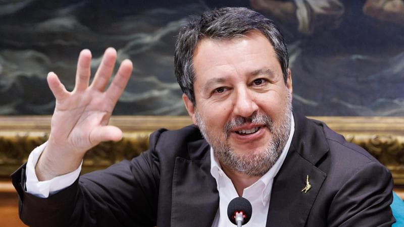 Roma - Matteo Salvini presenta pdl della Lega sulle Zes
