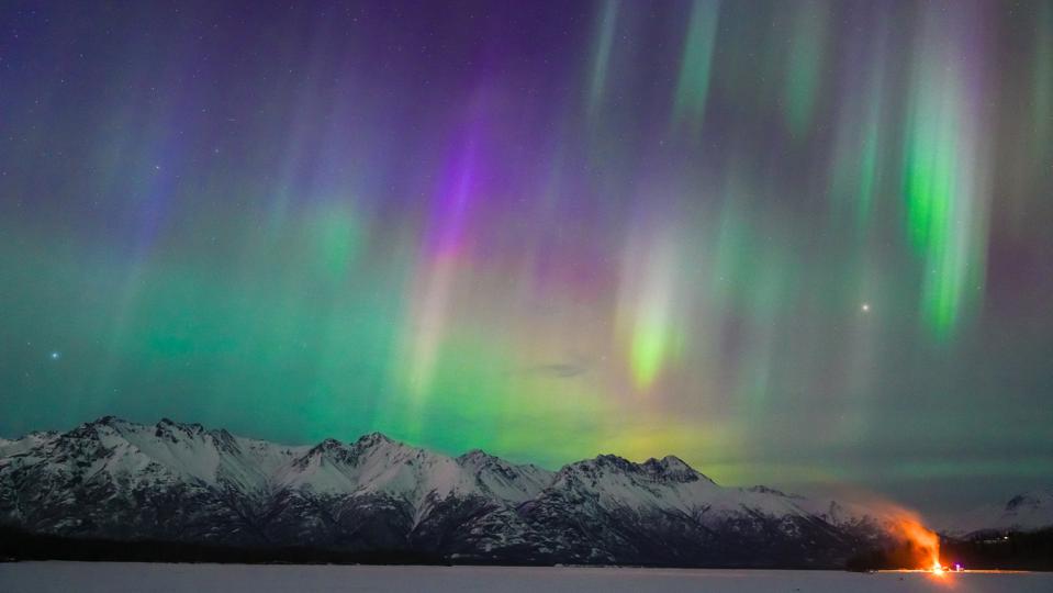 Northern Lights illuminate Alaska skies