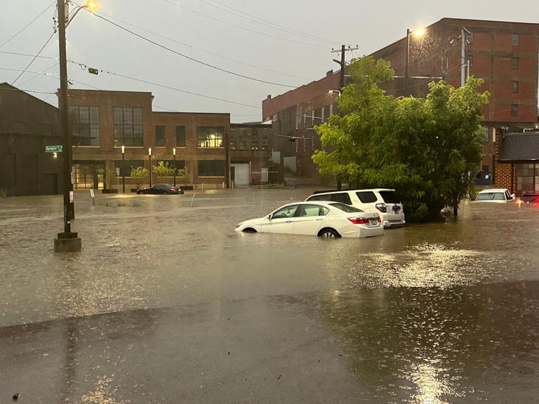 Several Knoxville roads impacted by flash flooding