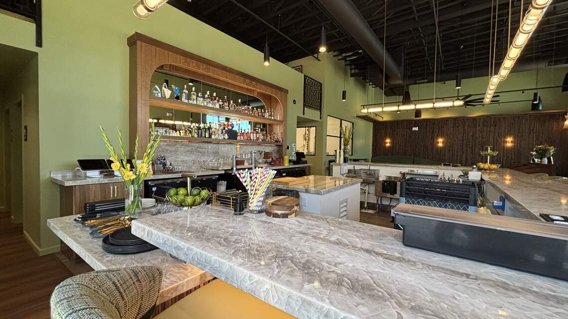 Central Coast Distillery in Atascadero reopened in a new spot in Del Rio Marketplace, serving its distilled spirits by bottle and craft cocktails, seen here on July 2, 2026.