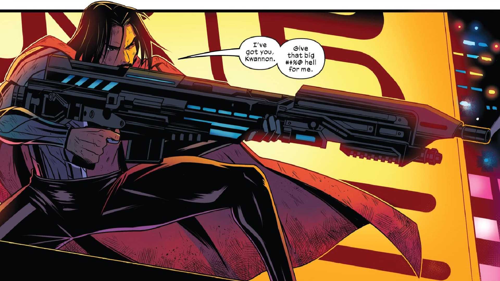 x-men's john greycrow as a sniper in psylocke