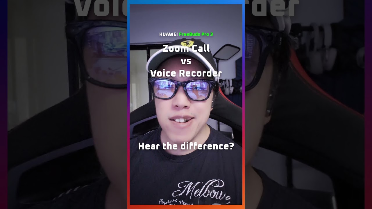 (Mic test) Huawei FreeBuds Pro 3 - Zoom vs voice recorder app #earbuds
