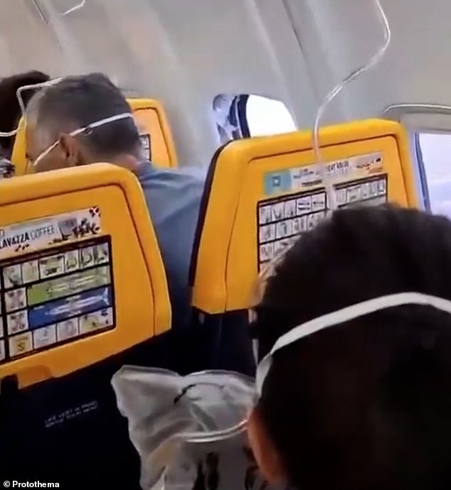 Travellers feared they 'wouldn't make it' as the jet flew for around 30 minutes with the damaged window