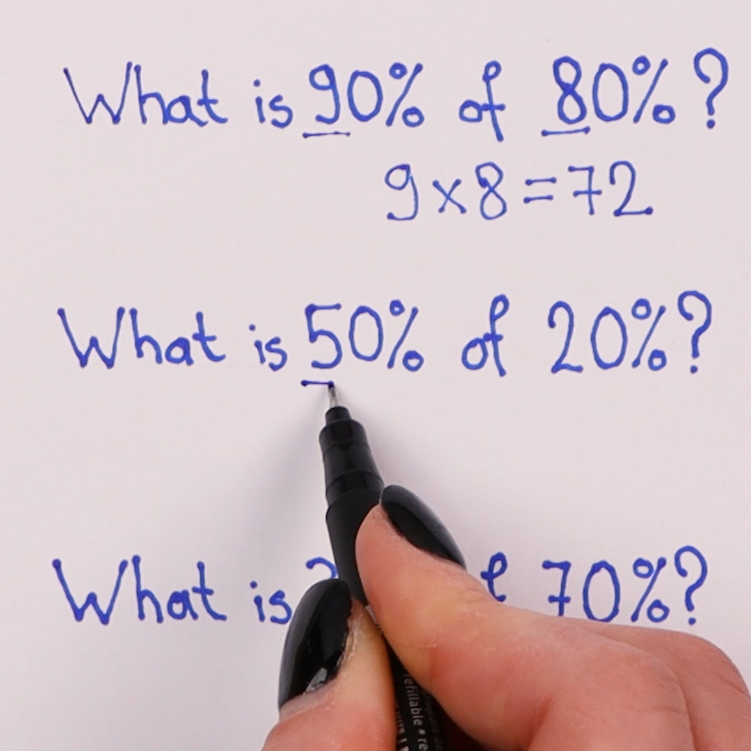 Solve percentage problems in seconds 🧠