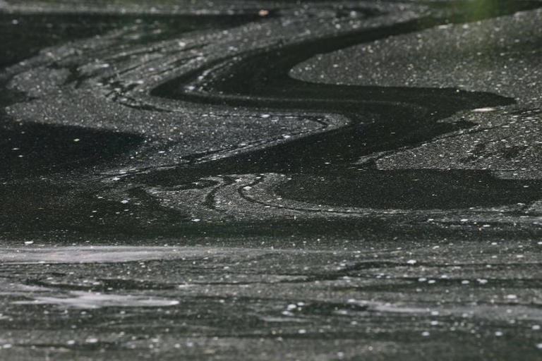 Trump's new '900-foot gash' claim exposed by new photos of drained ...