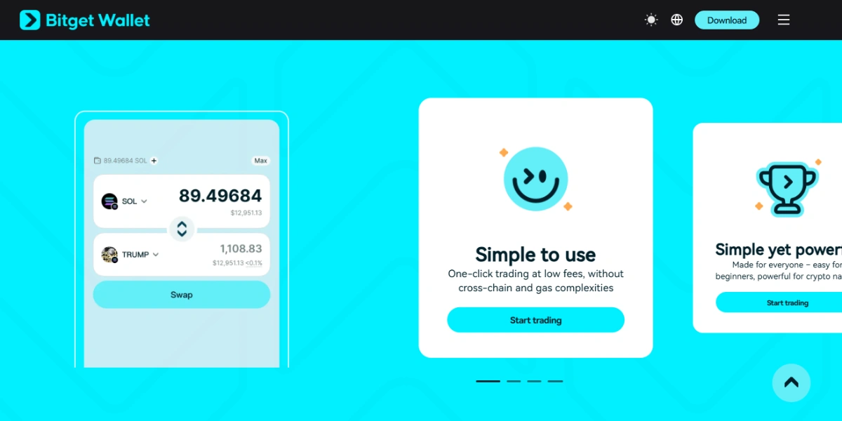 Bitget wallet homepage